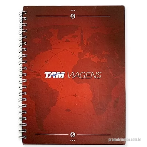 Caderno personalizado - Caderno - Capa dura Revestimento em papel couche, impresso em 4 até cores, Miolo: 96 folhas, impresso em 1×1 cor, no papel offset 75 grs Acabamento Wire-o. Tamanhos a definir.