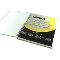 Fabricação própria, cadernos personalizados do seu jeito.Tamanhos 15x21,18x25 e 21x28 cm. Capa impressa em 4 cores, miolo com 96 folhas personalizadas  em uma cor (frente e verso iguais) e dados pessoais e calendário, podem acompanhar lâminas de publicidade. Fechamento em wire-o silver, preto ou branco (consultar outras cores).