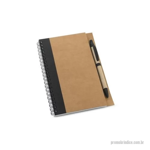 Caderno reciclado personalizado - Caderno Ecológico para Brindes