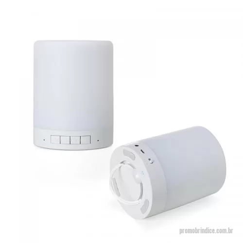 Caixa de Som com Bluetooth personalizada - Caixa de Som Bluetooth com Luminária Personalizada