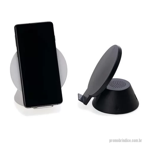 Caixa de Som com Bluetooth personalizada - Caixa de Som Bluetooth com Carregador por Indução