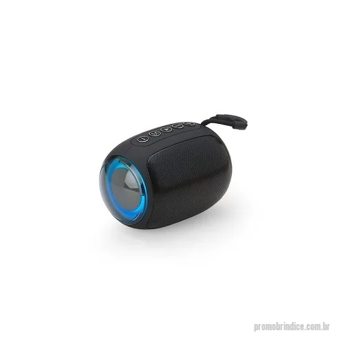Caixa de som personalizada - Caixa de som Bluetooth com conectividade TWS, que permite sincronizar duas caixas de som em uma, aumentando a potência sonora. Possui iluminação RGB que se ajusta conforme a batida da música, entrada para cartão TF (MicroSD), pendrive, DC 5V e entrada auxiliar P2. A base é de silicone antiderrapante. Acompanha cordão de nylon e cabo USB-V8. Altura : 8,1 cm x Largura : 12 cm x Profundidade : 8,1 cm Peso aproximado (g): 297