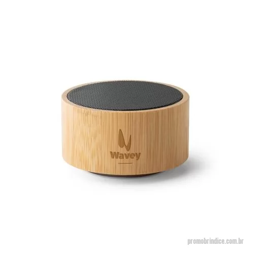 Caixa de som personalizada - Caixa de Som em Bambu Personalizada