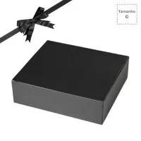 Caixa para Presente Personalizada | Caixa para Presente tamanho Grande. Em papelão preto fosco com fundo automático. Superfície da caixa: papel 300g, branco por dentro e preto por fora, micro ondulado de 220g. Medidas: 37x33x11 cm. *Fita de cetim NÃO inclusa. - BEST GIFT