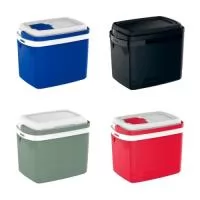 Cooler com tampa de acesso rápido, livre de Bisfenol (BPA Free), design moderno, alças laterais embutidas, alça de mão articulável e retrátil, tampa com trava e isolamento térmico em isopor, ideal para oferecer aos seus clientes que buscam maior praticidade nos momentos de lazer.