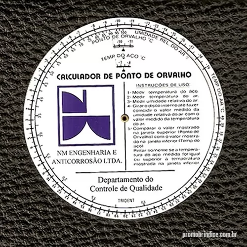 Calculador de ponto de orvalho personalizado - Calculador para Ponto de Orvalho 75 x 75 mm