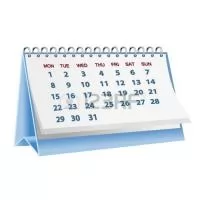 Calendário de mesa