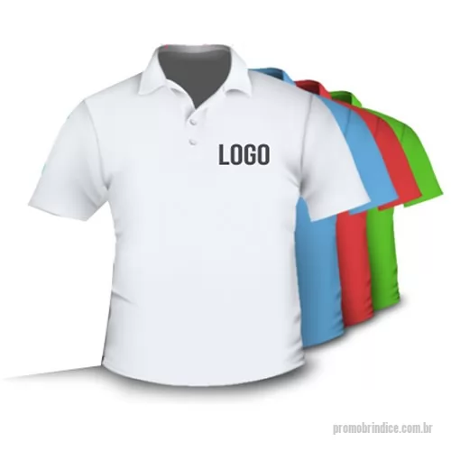 Camisa polo personalizada - Camisa polo em malha piquet pa ou 100% algodao. Com bordado no peito. 3 ou dois botoes