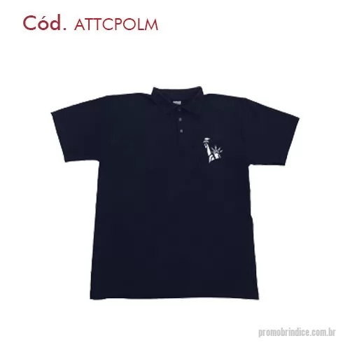 Camisa polo personalizada - Camiseta Modelo Polo Masculino / Feminino produzida em Malha Piquet P/A Ecológica na cor branco, sendo 50% algodão e 50% poliéster retirado de garrafas Pet’s recicladas, fio 30/1 e gramatura 200, tamanhos P, M, G e GG, logotipo bordado até 5.000 pontos em cores, embalado em saco plástico individual lacrado e em caixa múltipla de papelão. 