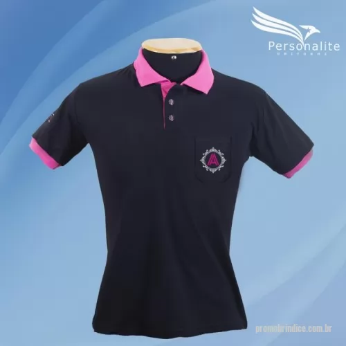 Camisa polo personalizada -  Camisa Polo, modelo com gola e punho de outra cor, personalizada com seu logotipo (silk ou bordado), produzida em tecido Dryfit, Piquet PA ou Poliester com Viscose (PV), disponível em diversas cores e com tamanhos do PP ao EXG.