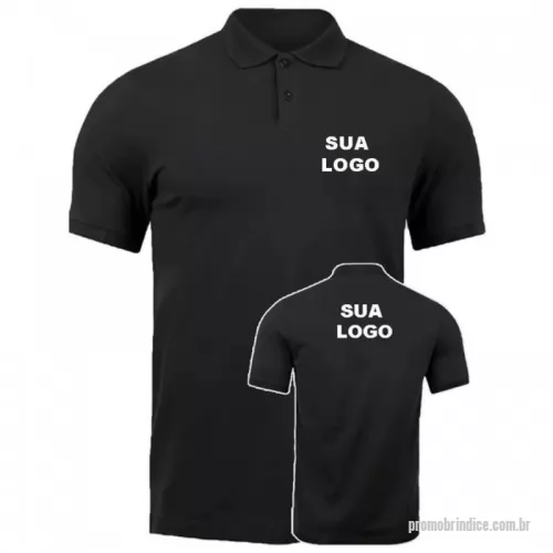 Camisa polo personalizada - Camisa polo unisex tecido 100% algodão tam. P ao GG personalizada com a sua logomarca