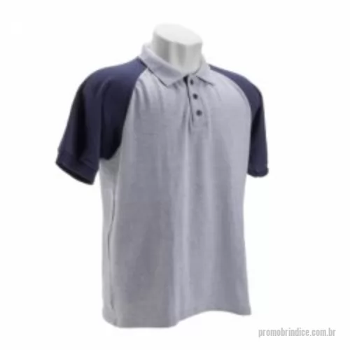 Camisa polo personalizada - Camisa Polo com manga Raglan em Piquet 50% algodão, 50% poliéster.