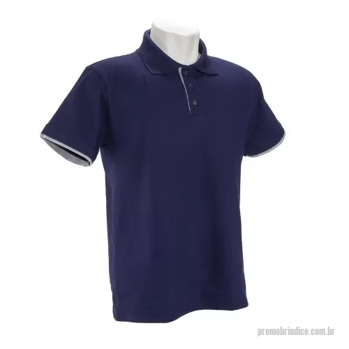 Camisa polo personalizada - camisa polo piquet duplo 50% algodão x 50% poliéster- gravação em silk 1 cor