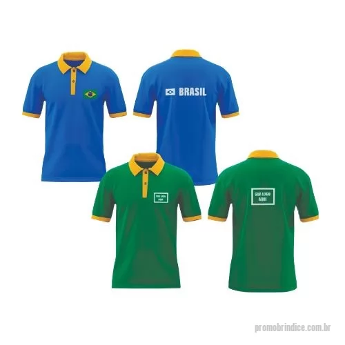 Camisa polo personalizada - Camiseta Modelo Pólo Masculina / Unissex produzida em Malha Piquet disponível em cores, 100% algodão, fio 30/1 e gramatura 200, tamanhos P, M, G e GG, logotipo bordado em cores com até 5.000 pontos incluso, embalado em saco plástico individual lacrado em caixa múltipla de papelão.