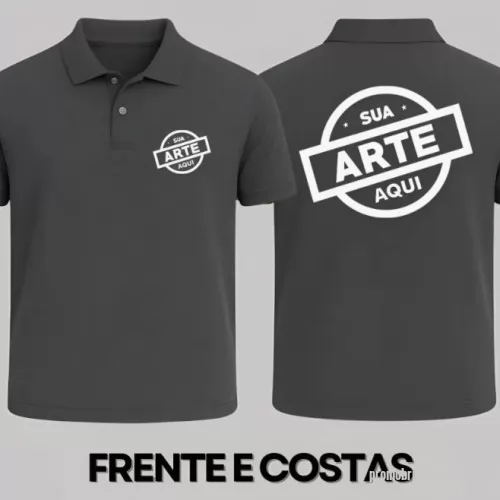 Camisa polo personalizada - FICHA TÉCNICA – POLOS UNIFORMES  POLO PERSONALIZADA  Produto: Camisa polo personalizada  Tecido:  Piquet (50% algodão / 50% poliéster) ou Piquet 100% algodão (premium)  Gramatura: 170g a 200g  Gola: Polo com colarinho estruturado  Manga: Curta ou longa  Fechamento: 2 ou 3 botões  Personalização:  Bordado (padrão recomendado) Silk screen (opcional) Etiqueta personalizada (opcional)  Acabamento:  Reforço de costura nos ombros Barra reforçada  Aplicação:  Uniformes corporativos Recepção / vendas Eventos e feiras