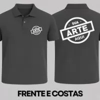 FICHA TÉCNICA – POLOS UNIFORMES  POLO PERSONALIZADA  Produto: Camisa polo personalizada  Tecido:  Piquet (50% algodão / 50% poliéster) ou Piquet 100% algodão (premium)  Gramatura: 170g a 200g  Gola: Polo com colarinho estruturado  Manga: Curta ou longa  Fechamento: 2 ou 3 botões  Personalização:  Bordado (padrão recomendado) Silk screen (opcional) Etiqueta personalizada (opcional)  Acabamento:  Reforço de costura nos ombros Barra reforçada  Aplicação:  Uniformes corporativos Recepção / vendas Eventos e feiras