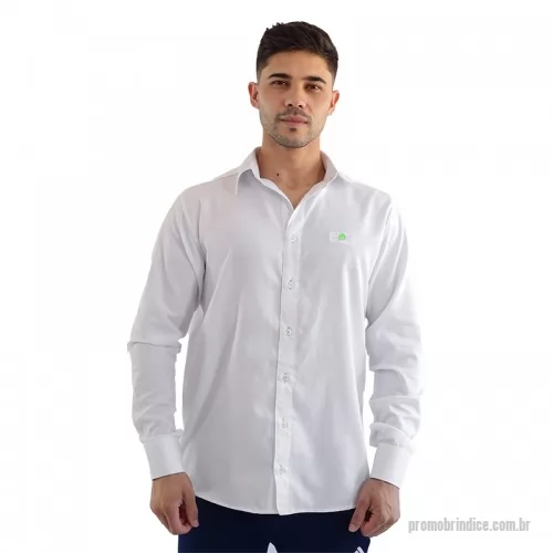 Camisa Social personalizada - Camisa social masculina de manga longa. Podendo ser em diversos tecidos, e com opção de personalizar a sua logo e detalhes.