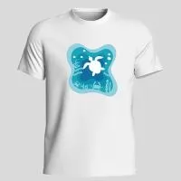 Camiseta Orgânica em Algodão, fio Pima Peruano. Opções brancas ou pretas. Personalização em Silk ou DTF
