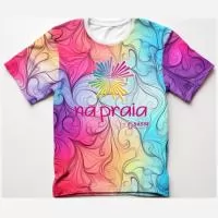 Camiseta em malha Dry fit, 100%  Sublimada