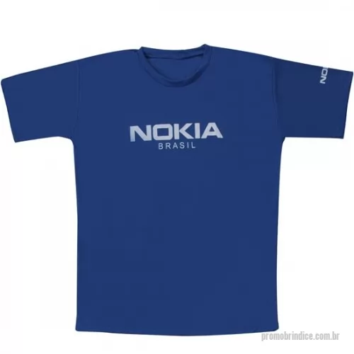 Camiseta personalizada - Camiseta malha Dry Fit com logotipo silcado