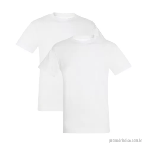 Camiseta personalizada - Camiseta de Gola Redonda em Meia Malha 100% Algodão Fio30.1 penteado Gramatura da malha 160/m2.