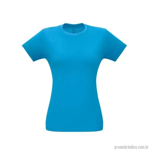 Camiseta personalizada - Camiseta feminina de corte cinturado em malha 100% algodão (135 g/m2) com fio 30/1 misto. Com gola em ribana 1x1 com fita de reforço e com costura dupla nas mangas, barra de fundo e laterais. Produto contém certificação ABVTEX . Tamanhos: P, M, G, GG  Caixa exterior (m): 0,190X0,460X0,560 Peso da caixa (Kg.): 8.400 Peso do Produto (g.): 1 Caixa Exterior (Un.): 50 Caixa interior (Un.): 25 NCMS: 61091000 Packing após gravação: Polybag Certificados: ABVTEX País de origem: Brasil
