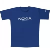 Camiseta malha Dry Fit com logotipo silcado