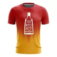 Camiseta em malha DRY FIT 100% Poliéster e personalização em sublimação total.