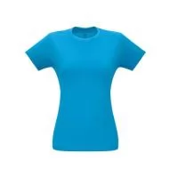 Camiseta feminina de corte cinturado em malha 100% algodão (135 g/m2) com fio 30/1 misto. Com gola em ribana 1x1 com fita de reforço e com costura dupla nas mangas, barra de fundo e laterais. Produto contém certificação ABVTEX . Tamanhos: P, M, G, GG  Caixa exterior (m): 0,190X0,460X0,560 Peso da caixa (Kg.): 8.400 Peso do Produto (g.): 1 Caixa Exterior (Un.): 50 Caixa interior (Un.): 25 NCMS: 61091000 Packing após gravação: Polybag Certificados: ABVTEX País de origem: Brasil
