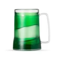 Caneca acrílica 400ml com gel térmico, congelar apenas de boca para baixo no máximo 48hs a cada congelamento.