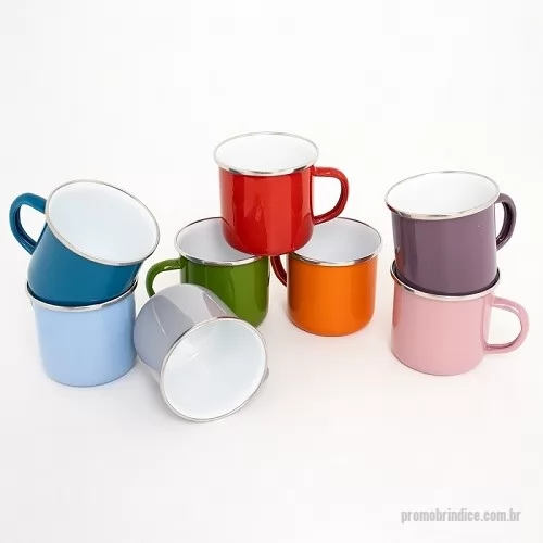 Caneca de Alumínio personalizada - Caneca Metal Simples