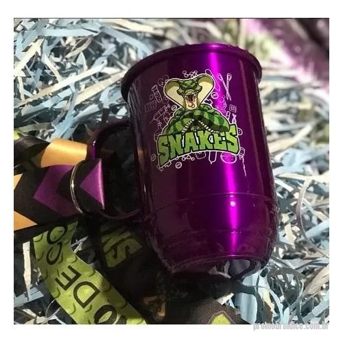 Caneca de Alumínio personalizada - Caneca de alumínio vários tamanhos, acabamento Brilhante ou Fosco, diversas cores disponíveis 