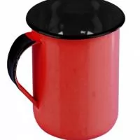 Caneca em esmalte para sublimação. Capacidade até 350mL. Certificação EU Food Grade. Fornecida em caixa branca. Ø87 x 80 mm