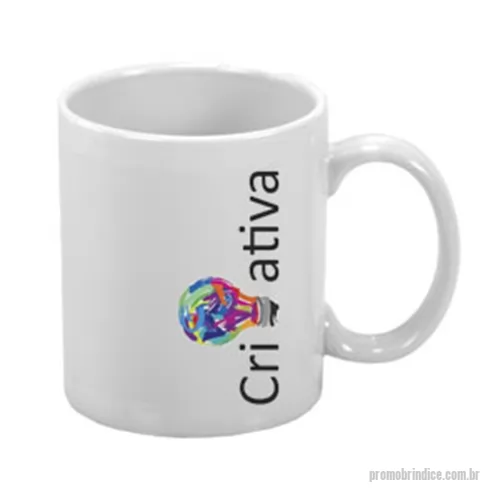 Caneca de cerâmica personalizada - caneca cerâmica. Cor: branco.  Capacidade: 300ml. 