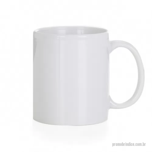 Caneca de cerâmica personalizada - Caneca cerâmica de 300ml branca, ideal para sublimação.