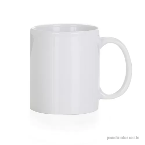 Caneca de cerâmica personalizada - Caneca cerâmica de 330ml branca, ideal para sublimação. 