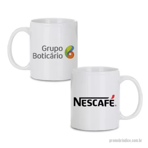 Caneca de cerâmica personalizada - Caneca de cerâmica reta branca capacidade 300ml