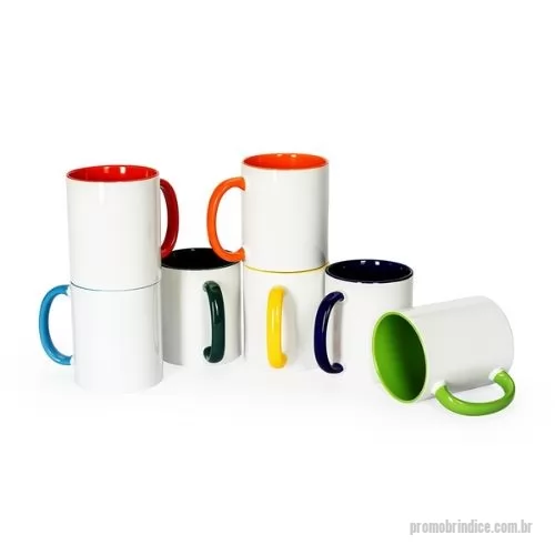Caneca de cerâmica personalizada - Descrição: Caneca cerâmica de 330ml branca, ideal para sublimação.  Altura :  9,6 cm  Largura :  11,8 cm  Circunferência :  25,8 cm  Medidas aproximadas para gravação (CxL):  9,6 cm x 25,8 cm (por toda a circunferência)  Peso aproximado (g):  326