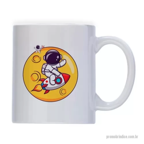 Caneca de cerâmica personalizada - Caneca de cerâmica 325ml modelo premium 100% colorida. Sublimação área 90x200mm.