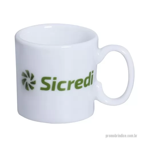 Caneca de cerâmica personalizada - Caneca Reta Mini 100ml Branca DKB3544