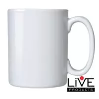 Caneca de Cerâmica 1 Linha - Branca - 325ml - Sublimação