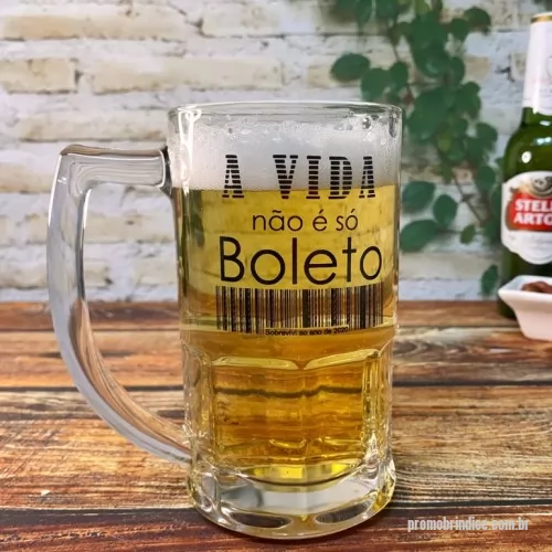 Caneca de chopp personalizada - Caneca de vidro, para cerveja, Bristol, 340 ml.