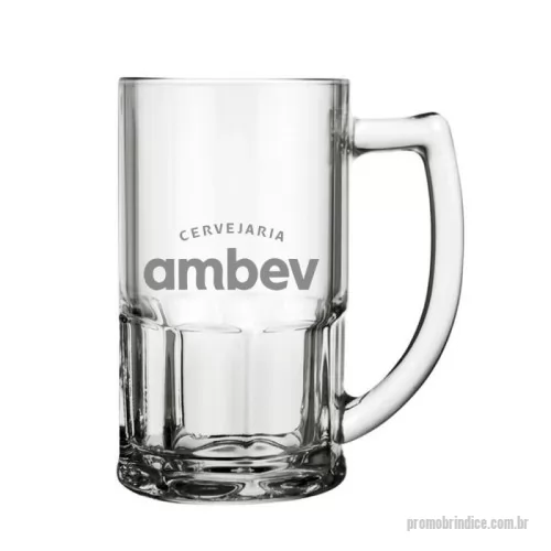 Caneca de chopp personalizada - Caneca para chopp de vidro 340ml.