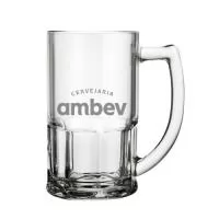 Caneca para chopp de vidro 340ml.
