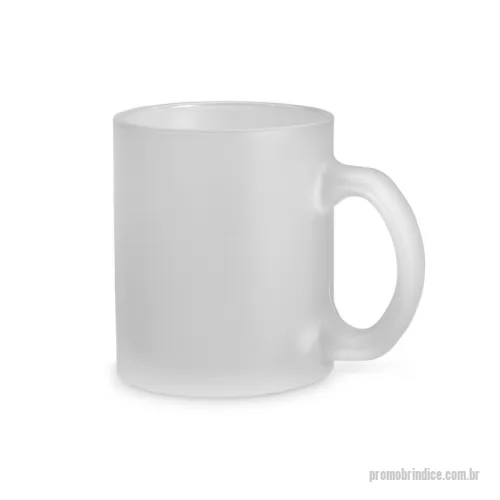Caneca de vidro personalizada - Caneca em vidro com efeito fosco. Capacidade até 340 mL. Fornecida em caixa presente. Certificação EU Food Grade. ø80 x 97 mm | Caixa: 120 x 88 x 102 mm