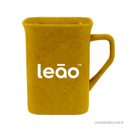 Caneca ecológica personalizada - Caneca Quadrada Green Colors com capacidade para 250ml, agora disponível em 6 cores especiais que utilizam pigmentos orgânicos na fabricação.