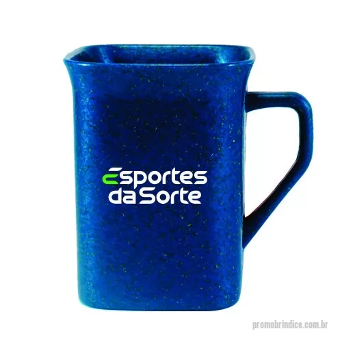 Caneca ecológica personalizada - Caneca Quadrada Green Colors com capacidade para 250ml, agora disponível em 6 cores especiais que utilizam pigmentos orgânicos na fabricação.