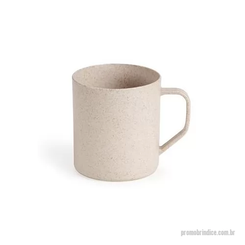 Caneca ecológica personalizada - Caneca plástica de fibra de arroz com capacidade de 400 ml, livre de BPA. Altura : 9,4 cm Largura : 11,4 cm Circunferência : 26,6 cm Peso aproximado g : 50