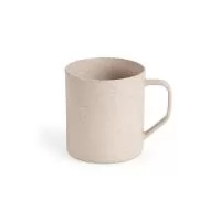 Caneca plástica de fibra de arroz com capacidade de 400 ml, livre de BPA. Altura : 9,4 cm Largura : 11,4 cm Circunferência : 26,6 cm Peso aproximado g : 50
