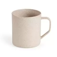 Descrição: Caneca plástica de fibra de arroz com capacidade de 400ml, livre de BPA.  Altura :  9,4 cm  Largura :  11,4 cm  Circunferência :  26,6 cm  Medidas aproximadas para gravação (CxL):  8,5 cm x 5 cm  Peso aproximado (g):  50